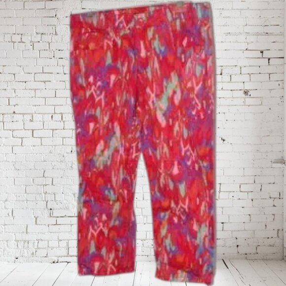 Bandolino Zip Front Capri Crop Pant - Picture 1 of 4